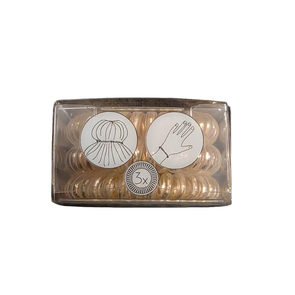 Invisibobble Slim Elegant Hair Ring Ties in Bronze Me Pretty 3 Pack - Picture 6 of 7